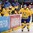 OSTRAVA, CZECH REPUBLIC - MAY 14: Sweden's Anton Lander #58 high fives the bench after scoring Team Sweden's second goal of the game during quarterfinal round action at the 2015 IIHF Ice Hockey World Championship. (Photo by Richard Wolowicz/HHOF-IIHF Images)


